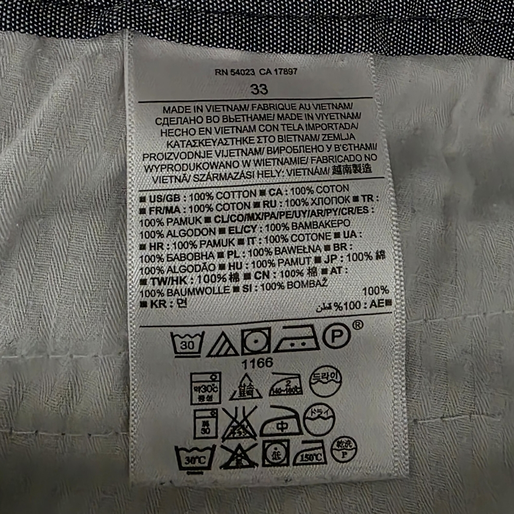 Banana Republic Flat Front Chino Shorts Gray Mens 33 7” Inseam - Picture 4 of 4